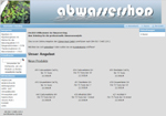Screenshot der Webseite Abwassershop