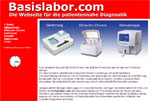 Screenshot der Webseite Basislabor.com