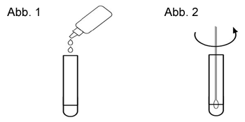 Probenaufbereitung fuer den Keul-o-test Influenza A/B Complete